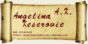 Angelina Keserović vizit kartica